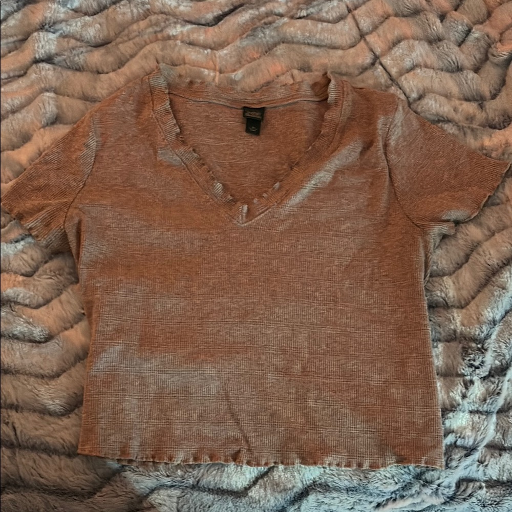 Target Heathered V-Neck Short Sleeve Tee